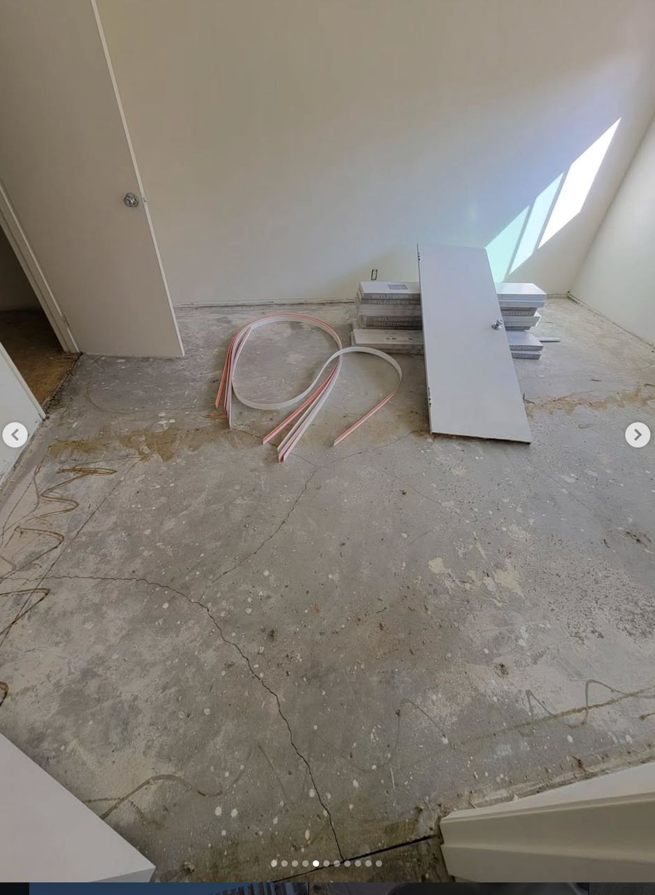 Luxury Vinyl Plank Flooring — before